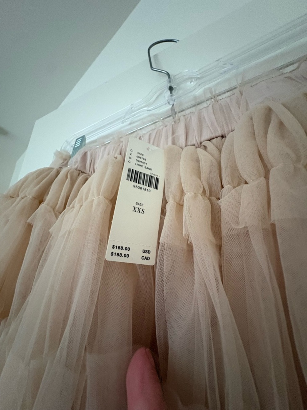NWT By Anthropologie Shirred Tulle Maxi Skirt - Picture 7 of 8